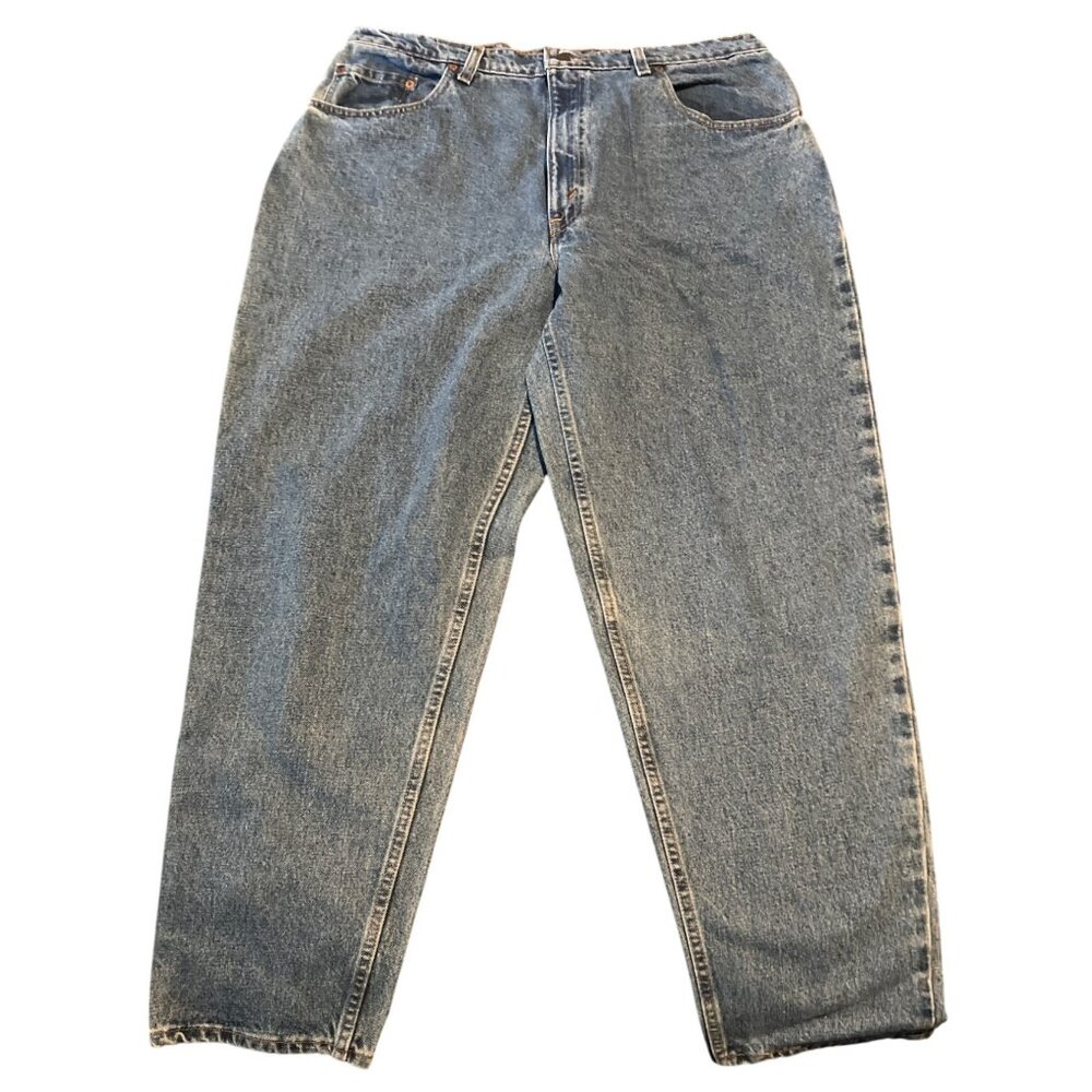 Vintage 90s Levis 560 Loose Fit Tapered Leg Jeans W38 L30 Mens Blue Denim‎